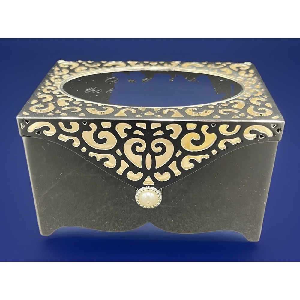 Vtg Things Remembered Silver Jewelry Box Engraved NIB Mothers Day Gift